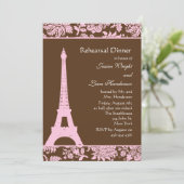 Dinner van Parijs en Chocolade Kaart (Staand voorkant)