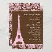 Dinner van Parijs en Chocolade Kaart (Voorkant / Achterkant)