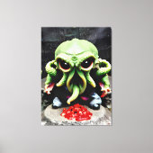 Dinner with Cthulhu Canvas Afdruk (Voorkant)