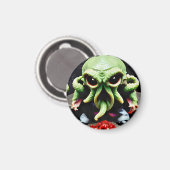 Dinner with Cthulhu Magneet (Voorkant / Achterkant)
