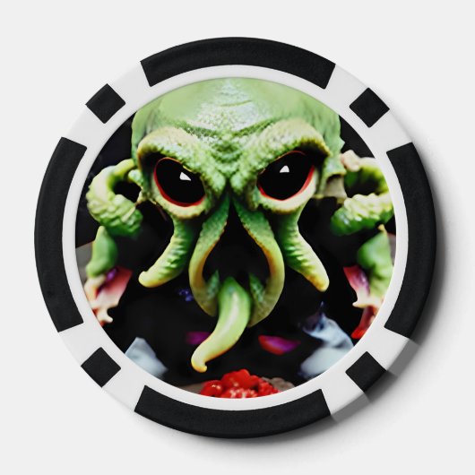 Dinner with Cthulhu Poker Chips (Achterkant)