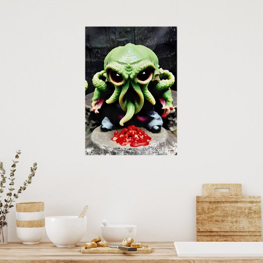 Dinner with Cthulhu Poster (Keuken)