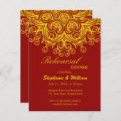 Dinnerlijke Kaart van Bourgogne en Gele repetitie (Voorkant / Achterkant)