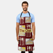 Dinners Fun Kitschy Epic Meal Pattern, bevroren Schort (Gedragen)