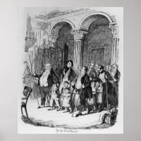 Dinners, illustratie van 'Schetsen door Boz'