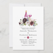 Dinnerwijntest met Bourgogne en Blush-repetitie Kaart (Voorkant)