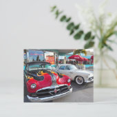 Dinning in de jaren 50 bij Mel's Diner Briefkaart (Staand voorkant)