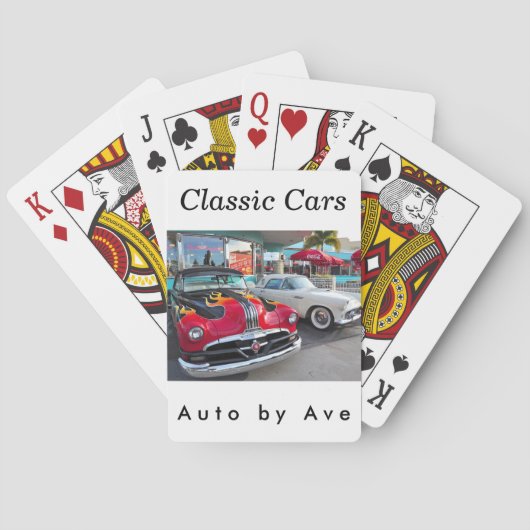 Dinning in de jaren 50 bij Mel's Diner Pokerkaarten (Achterkant)