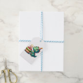 Dino 10e verjaardag cadeaulabel (Met Touw)