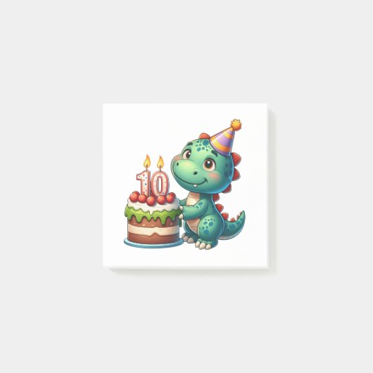 Dino 10e verjaardag post-it® notes (Voorkant)
