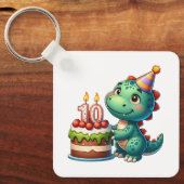 Dino 10e verjaardag sleutelhanger (Voorkant)