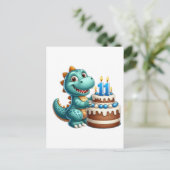 Dino 11e verjaardag briefkaart (Staand voorkant)