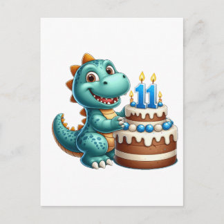 Dino 11e verjaardag briefkaart