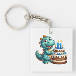 Dino 11e verjaardag sleutelhanger