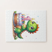 Dino 1e verjaardag legpuzzel (Horizontaal)