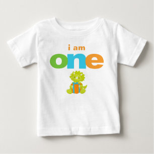 Dino 1e verjaardag T-shirt Peuter Baby Jongere