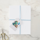 Dino 3e verjaardag cadeaulabel (Met Touw)