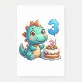 Dino 3e verjaardag post-it® notes (Voorkant)