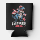 Dino 4 juli Amerisaurus T Rex Grappig Blikjeskoeler (Voorkant)