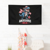 Dino 4 juli Amerisaurus T Rex Grappig Spandoek (Insitu)