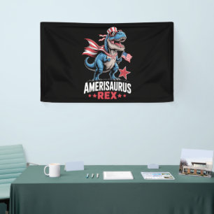 Dino 4 juli Amerisaurus T Rex Grappig Spandoek