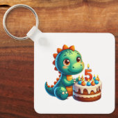 Dino 5e verjaardag sleutelhanger (Voorkant)