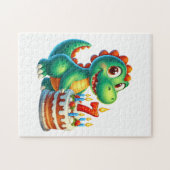 Dino 7e verjaardag legpuzzel (Horizontaal)