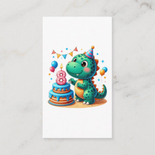 Dino 8e verjaardag informatiekaartje