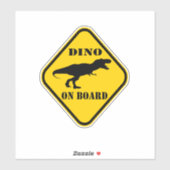 Dino aan boord sticker (Vel)