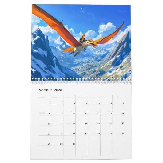 Dino Adventures – A Boy’s Prehistoric Journey Kalender (Mar 2026)