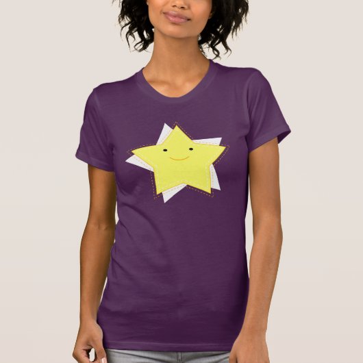 Dino Afbeeldingen Twinkle T-Shirt-Womens - Eggplan T-shirt (Voorkant)