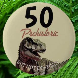 Dino AGED T Rex Ronde Button 5,7 Cm