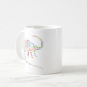 Dino-alfabet Koffiemok (Voorkant links)