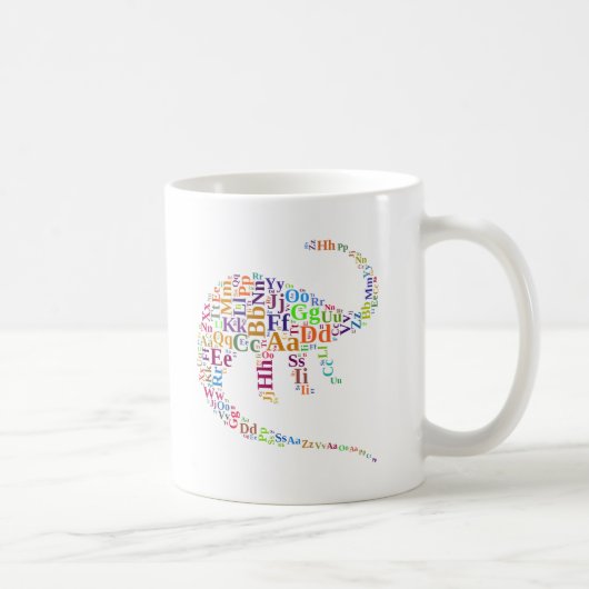 Dino-alfabet Koffiemok (Rechts)