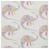 Dino-alfabet Stof (Swatch)