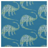 Dino-alfabet Stof (Swatch)