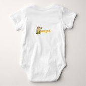 Dino-alfabet voor baby's wiens naam begint met F Romper (Achterkant)