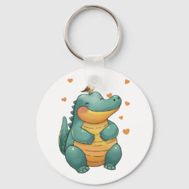 Dino and Little Bird Friends Sleutelhanger