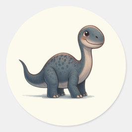 Dino Apatosaurus - Kammli Friends Collection Ronde Sticker