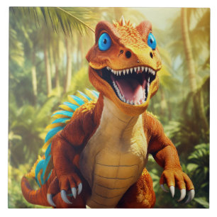 Dino-Astic Verjaardag Tegeltje
