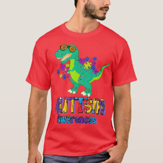 Dino Autism Awareness T-shirt