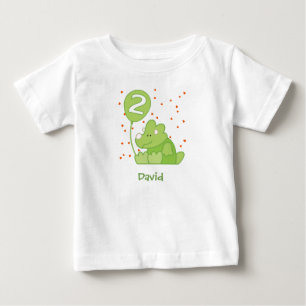 Dino Baby 2e verjaardag Baby T-Shirt