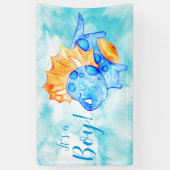 Dino Baby Boy Shower Banner (Verticaal)