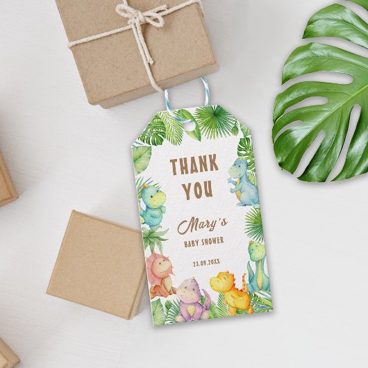 Dino Baby Cadeaulabel