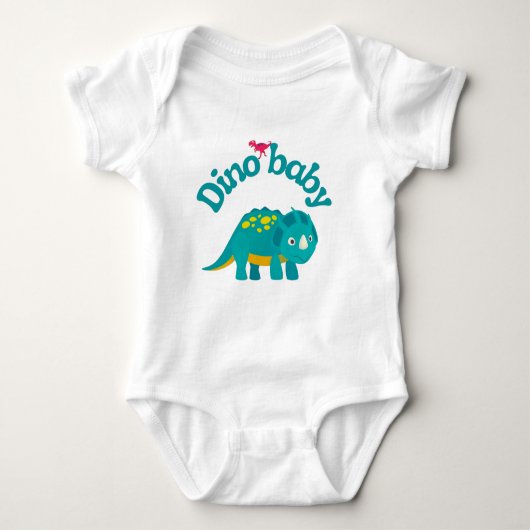 Dino baby dinosaur-ontwerp romper (Voorkant)