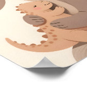 Dino baby en moeder Boho Dino serie Poster (Hoek)