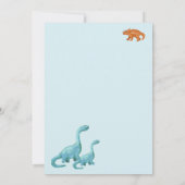 Dino baby geboorte aankondiging (Achterkant)