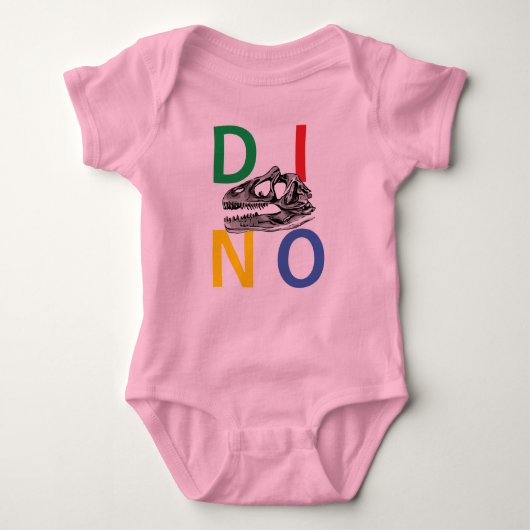DINO - Baby Jersey Bodysuit (Voorkant)