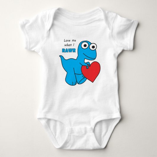 Dino Baby Jersey Bodysuit (Voorkant)