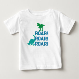 Dino Baby Shirt - Aangepaste naam en leeftijd T-sh